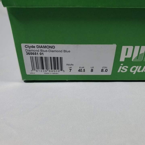 Mens Puma Clyde x Dimond supply Co. Size 8 sneakers. - Picture 5 of 6